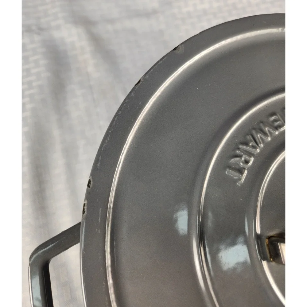 8 Quart Martha Stewart Enamel Cast Iron Dutch Oven With Lid ( Gray )
